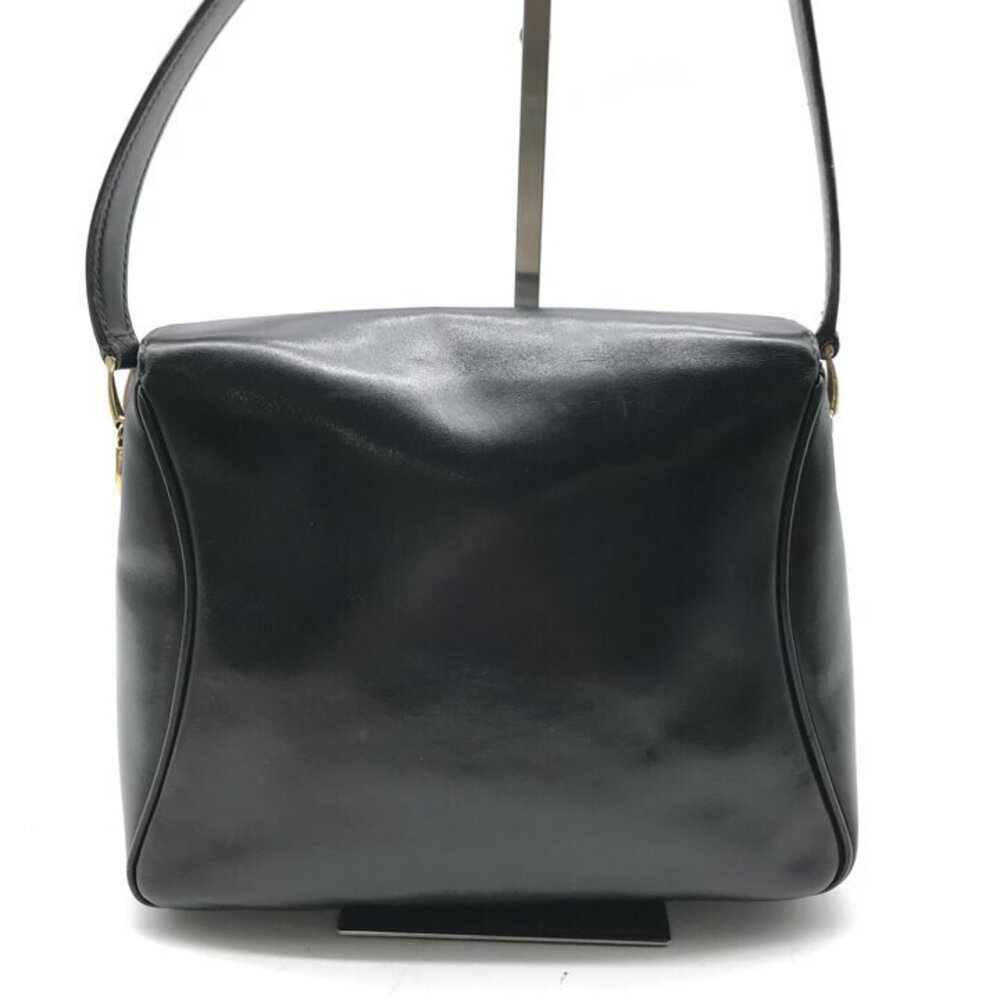 GUCCI Leather Shoulder Bag Black Handbag - Picture 4 of 10